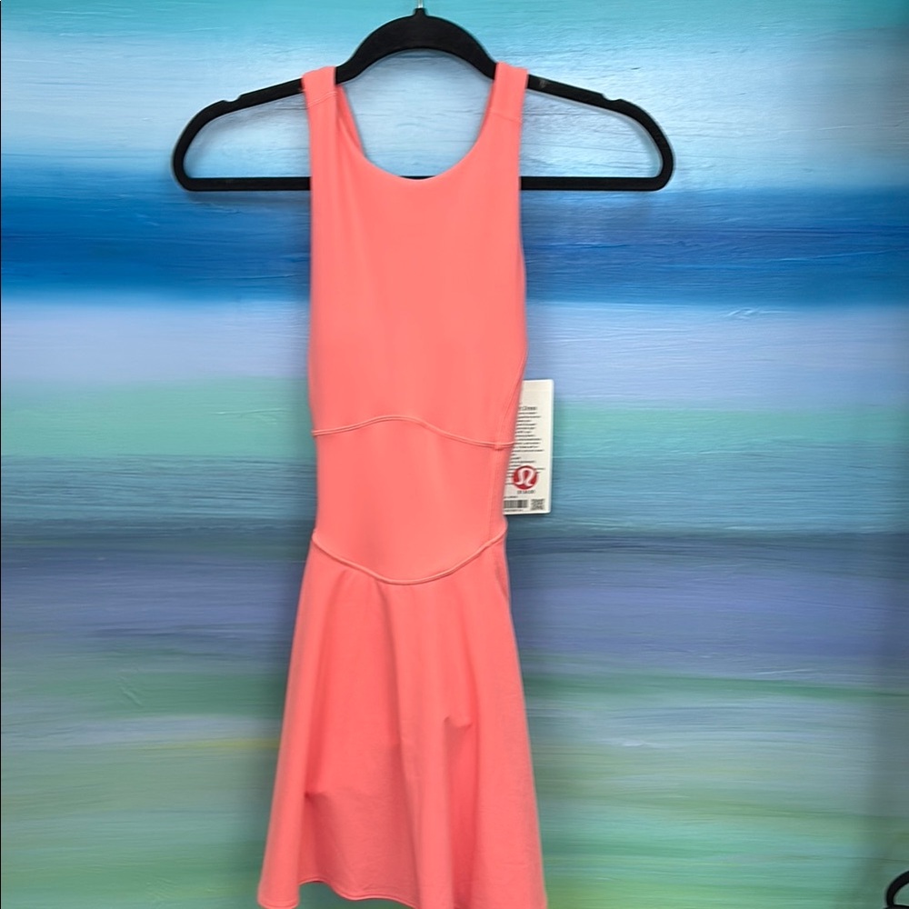 Lululemon Athletica Size 2 Court Crush Dress Coral Sleeveless Dress